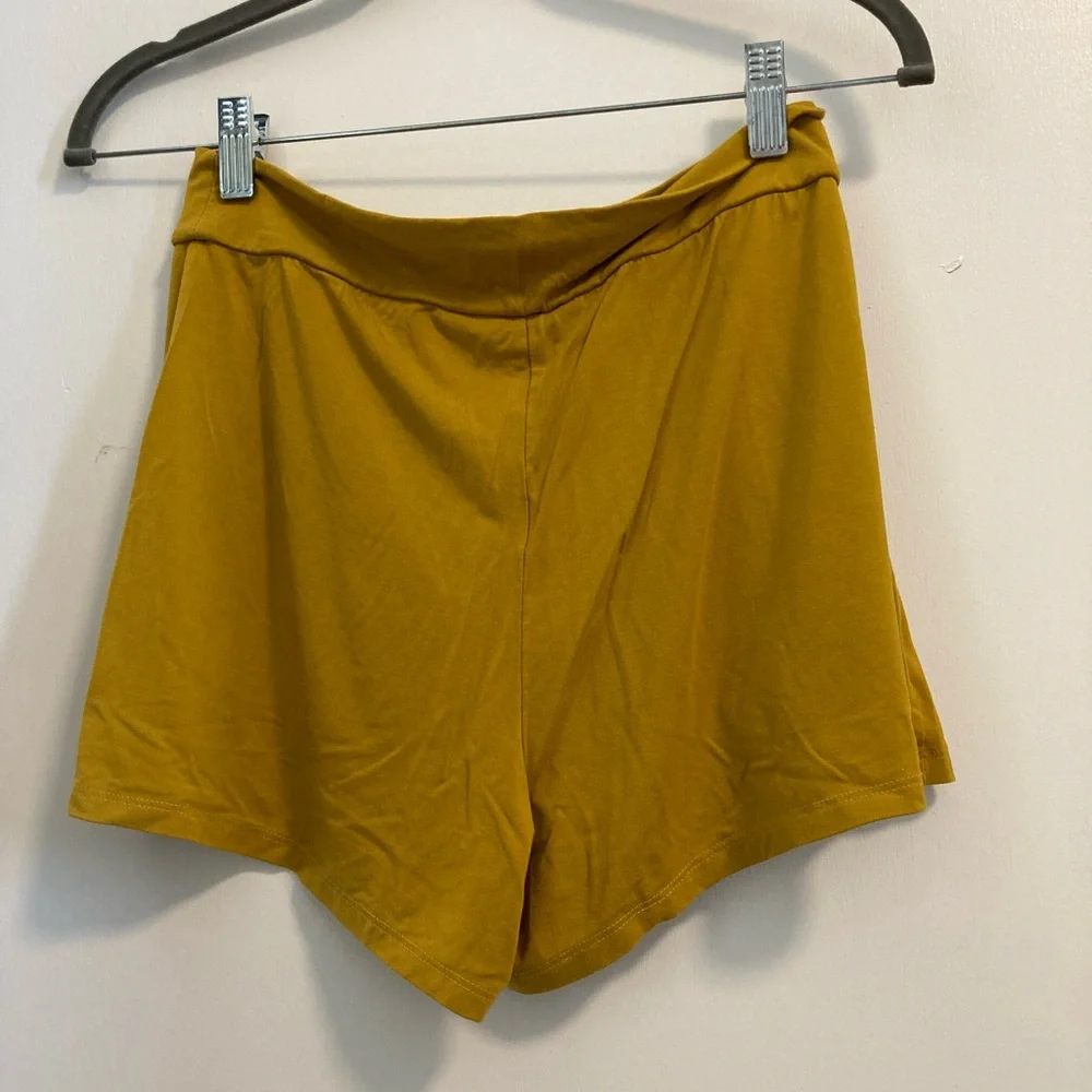 Fighting Eel Mustard Yellow Women's Shorts - Picture 2 of 3